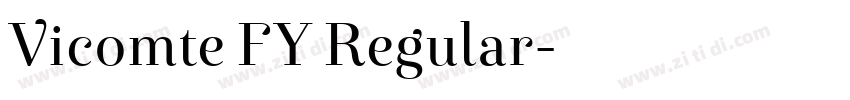 Vicomte FY Regular字体转换